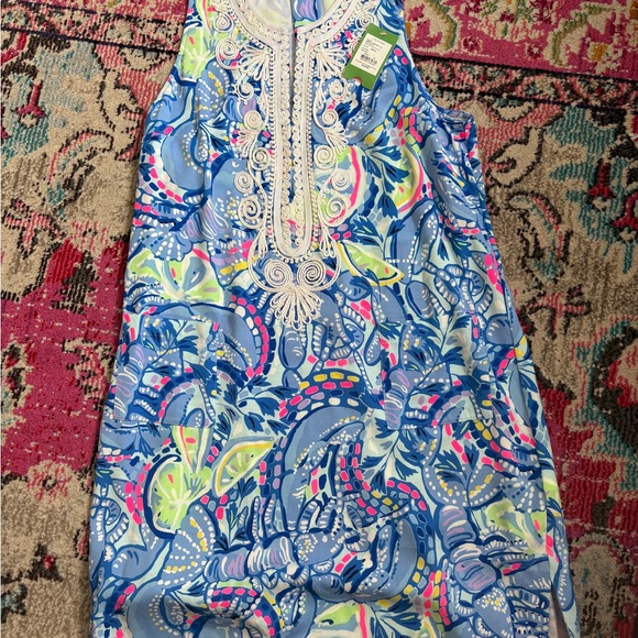 NWT Lilly Pulitzer Carlotta Peri Pinch Pinch stretch dress - Picture 3 of 5